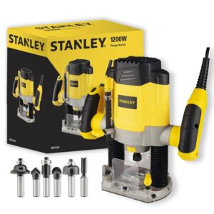 Rebajadora Stanley 1/4" - 5/16" 1200W + 6 Fresas Srr1200 Gu